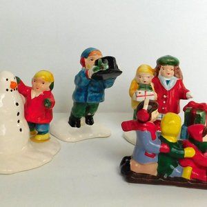 Department 56 Lot of Christmas Children Figurines